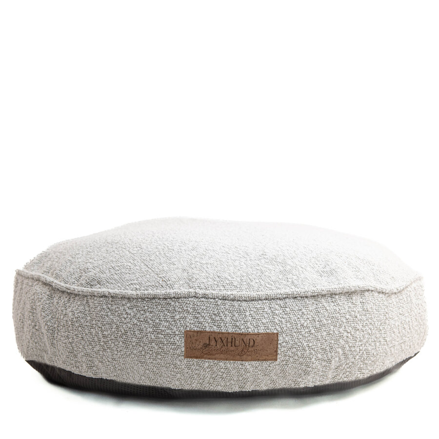 hyggelig designer bed bouclé champagner