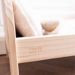 Hopplwerk bed Klopfer mit Bettwäsche Set