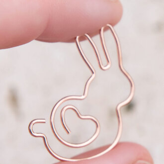 Büroklammern Häschen