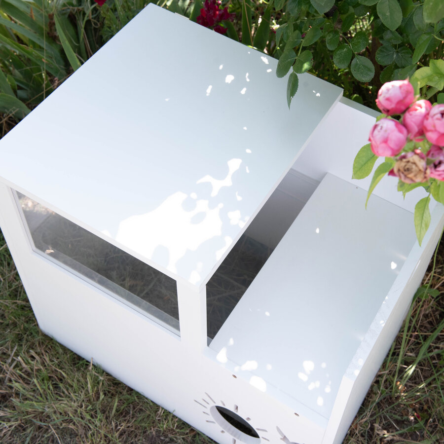 Hopplwerk Buddelkiste sunny, weiß gestrichen