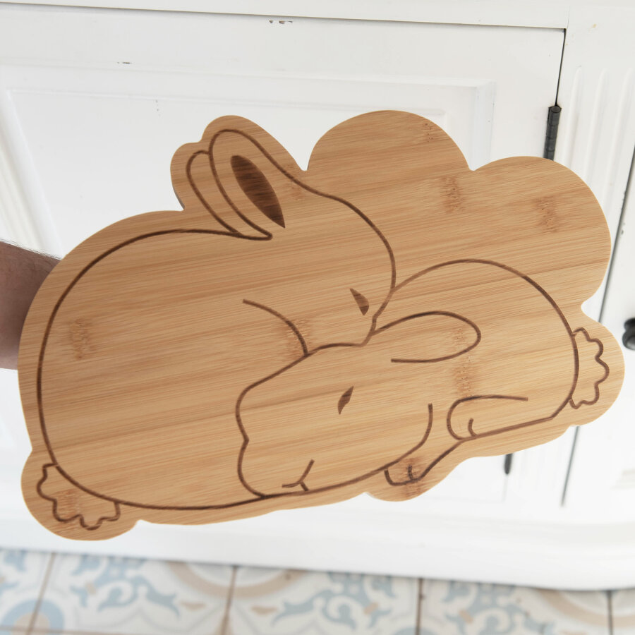 Schneidebrett Kaninchenliebe