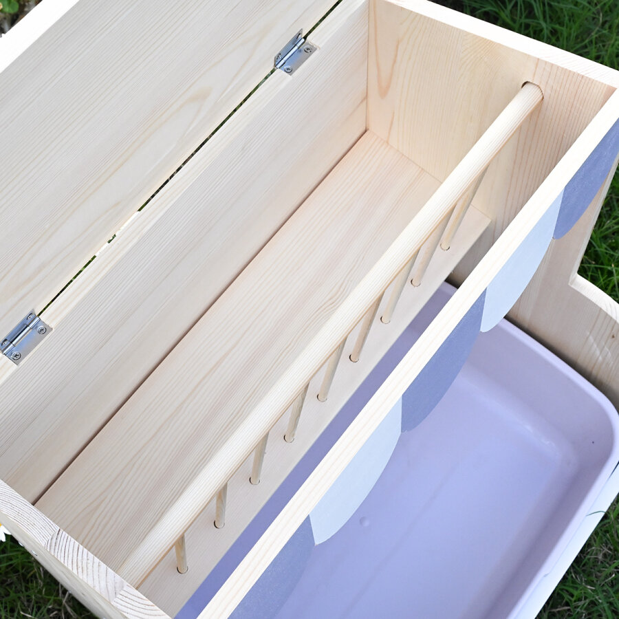 Strandkörbchen taubenblau