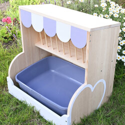 Strandkörbchen taubenblau