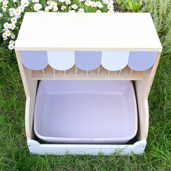 Strandkörbchen taubenblau