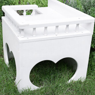 Terrassenhaus "bunny heart" weiss