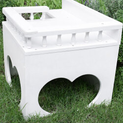 Terrassenhaus "bunny heart" weiss