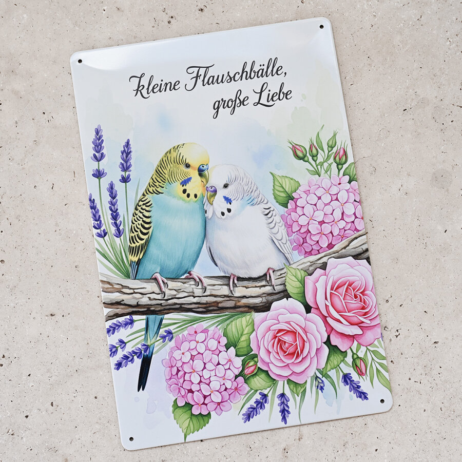 Vintage Schild Vögel