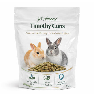 Timothy cuns - sanfte Ernährung für Zahnkaninchen